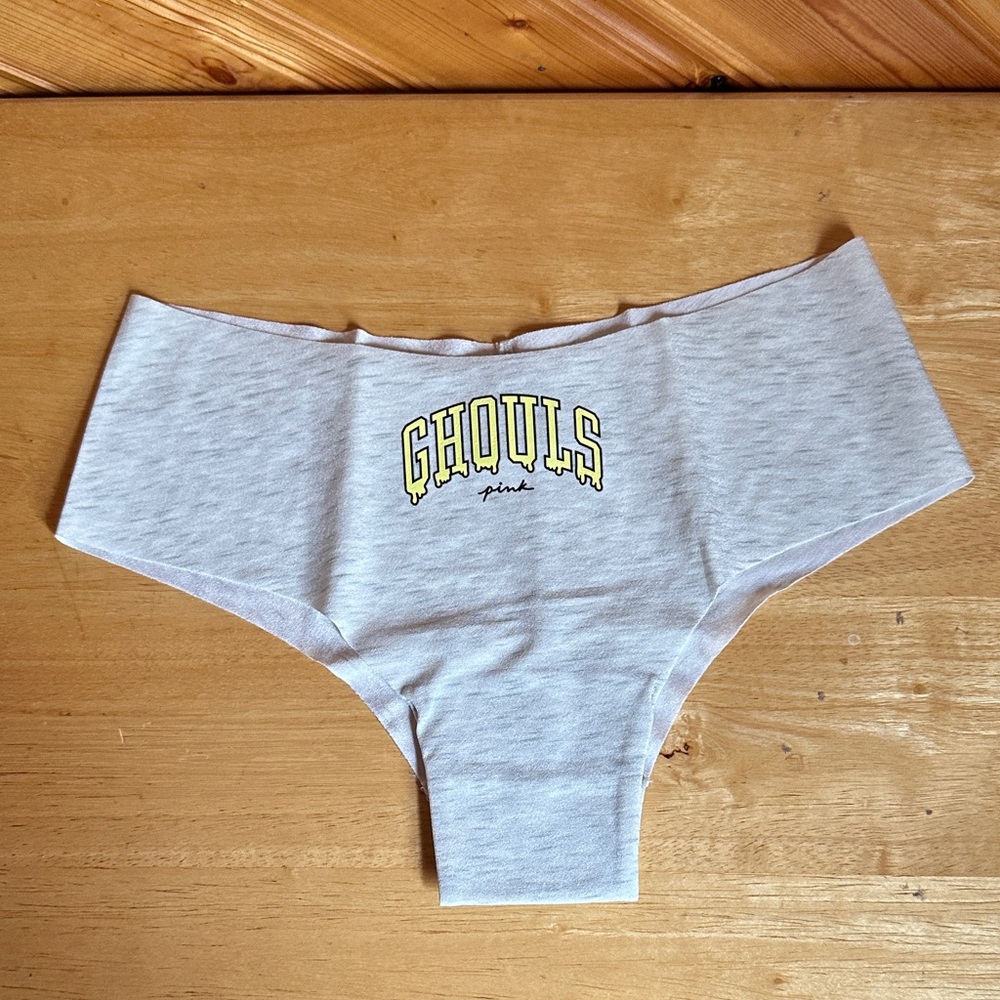 PINK Halloween Ghouls No Show Cheekster Panties